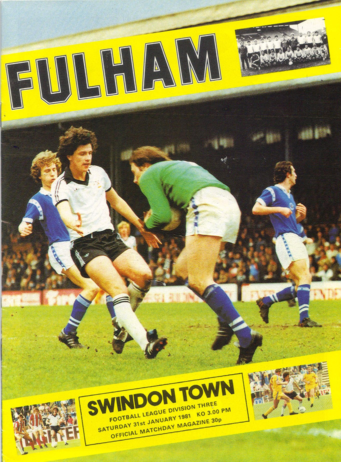 <b>Saturday, January 31, 1981</b><br />vs. Fulham (Away)